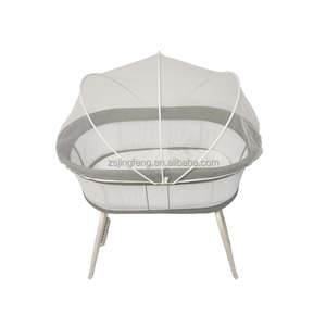 2-Trong-1 Thiết Kế Bé Đu Giường Cũi Nhỏ Gọn Gấp Kích Thước Châu Âu Bé Đu Cái Nôi Chuyển Đổi Trẻ Sơ Sinh nôi Giường Cũi Ngủ - Product Image 4