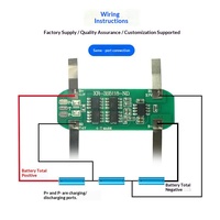Carte de protection BMS Li-Ion 5A 10A 3S 12.6V avec bande de nickel pré-soudée pour lampadaires solaires et stations d'alimentation portables