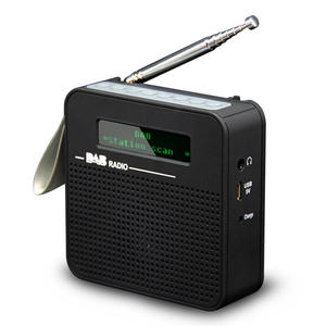 Radio numérique portable DAB Plus OEM avec écran LCD, haut-parleur intégré, radio FM DAB double bande, mini radio rechargeable, antenne télescopique - Product Image 1
