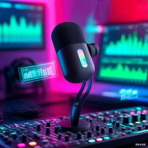 USB <b>Condenser</b> <b>Microphone</b> Cardioid Pattern Noise Suppression Touch Mute RGB Light for Recording Podcast MC06 USB <b>Condenser</b> Microp - Product Image 5