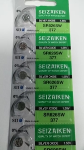 แบตเตอรี่กระดุมซิลเวอร์ออกไซด์ <span class=keywords><strong>377</strong></span> 1.55V ราคาดีกว่า สำหรับนาฬิกา - Product Image 5