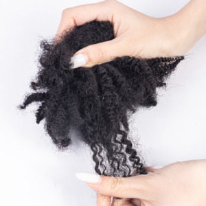 <span class=keywords><strong>Capelli</strong></span> Umani Afro Kinky di Alta Qualità <span class=keywords><strong>per</strong></span> Dreadlocks, 30g 50g, 100% <span class=keywords><strong>Capelli</strong></span> Umani <span class=keywords><strong>per</strong></span> Intrecciare, Colore Naturale - Product Image 3