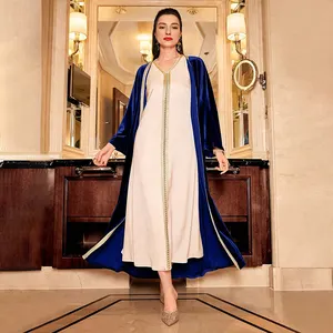 Islamic Clothing - Summer latest abaya womens muslim striped cardigan arab  tuekey dubai open front caftan dress fashion islamic clothing (1 XL): Buy  Online at Best Price in UAE 