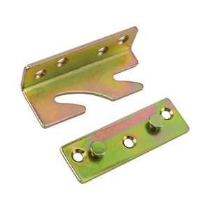 Thickened <b>Bed</b> Frame Connector 4Mm Zinc Alloy Surface Mount Durable Hardware For Wooden <b>Bed</b> Support - Product Image 2