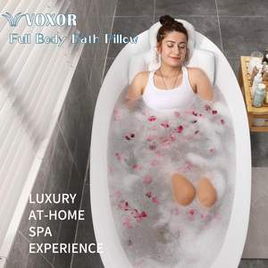 Oreiller de bain en maille 4D de <span class=keywords><strong>luxe</strong></span> <span class=keywords><strong>Coussin</strong></span> de <span class=keywords><strong>baignoire</strong></span> complet avec sac à linge 3D Confort et esthétique améliorés dans la salle de bain - Product Image 6