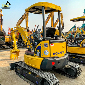 ใช้งานง่ายสะดวกสบายกับรถแท็กซี่ที่กว้างขวางและการควบคุมที่ใช้งานง่าย Komatsu PC30รถขุดมือสอง - Product Image 1