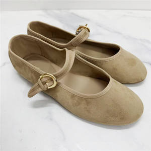 Zapatos planos Mary Jane Retro franceses para <span class=keywords><strong>mujer</strong></span>, suela blanda de corte bajo con una correa, zapatos de talla grande, gran oferta transfronteriza - Product Image 5
