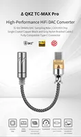 QKZ Adaptor Audio Tipe C Ke 3.5Mm HiFi DAC CX31993 Chip Kabel Audio Resolusi Tinggi Aksesori Telepon