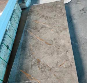 オールサイン木製代替壁パネルPVC壁パネルPVC大理石シートWPC壁パネルUV大理石シート - Product Image 2