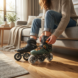 YSMLE ad alte prestazioni vendita calda 4 ruote in linea Skate in alluminio da corsa professionale per uomini <span class=keywords><strong>o</strong></span> donne Fitness <span class=keywords><strong>Roller</strong></span> Skate - Product Image 4