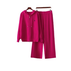 <span class=keywords><strong>Cardigan</strong></span> da <span class=keywords><strong>donna</strong></span> <span class=keywords><strong>con</strong></span> cerniera 2024 <span class=keywords><strong>con</strong></span> <span class=keywords><strong>cappuccio</strong></span> + pantaloni larghi set da <span class=keywords><strong>donna</strong></span> abbigliamento sportivo Casual a maniche lunghe eleganti completi 2 pezzi - Product Image 6