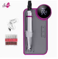 Lime à ongles rechargeable portable, forme stylo haute puissance, pour manucure/pédicure professionnelle, usage domestique ou en salon, charge USB