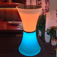 Nouveau produit : Table de bar LED, mobilier de bar, table LED, table de fête, table haute, table de cocktail, table de bar pour mariage, boîte de nuit, terrasse