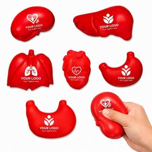 Pelotas Antiestrés de Espuma con Forma de Órganos Médicos Personalizadas: Corazón, Pulmón, Riñón, Hígado, Estómago, Juguetes Aprietables para Promoción Sanitaria - Product Image 1