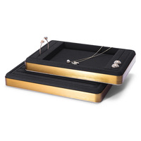 Plateau à bijoux, plateau de présentation de bijoux, plateau de rangement pour bagues et bracelets, plateau de présentation d'accessoires, accessoires de présentation de bijoux, vente en gros EB021