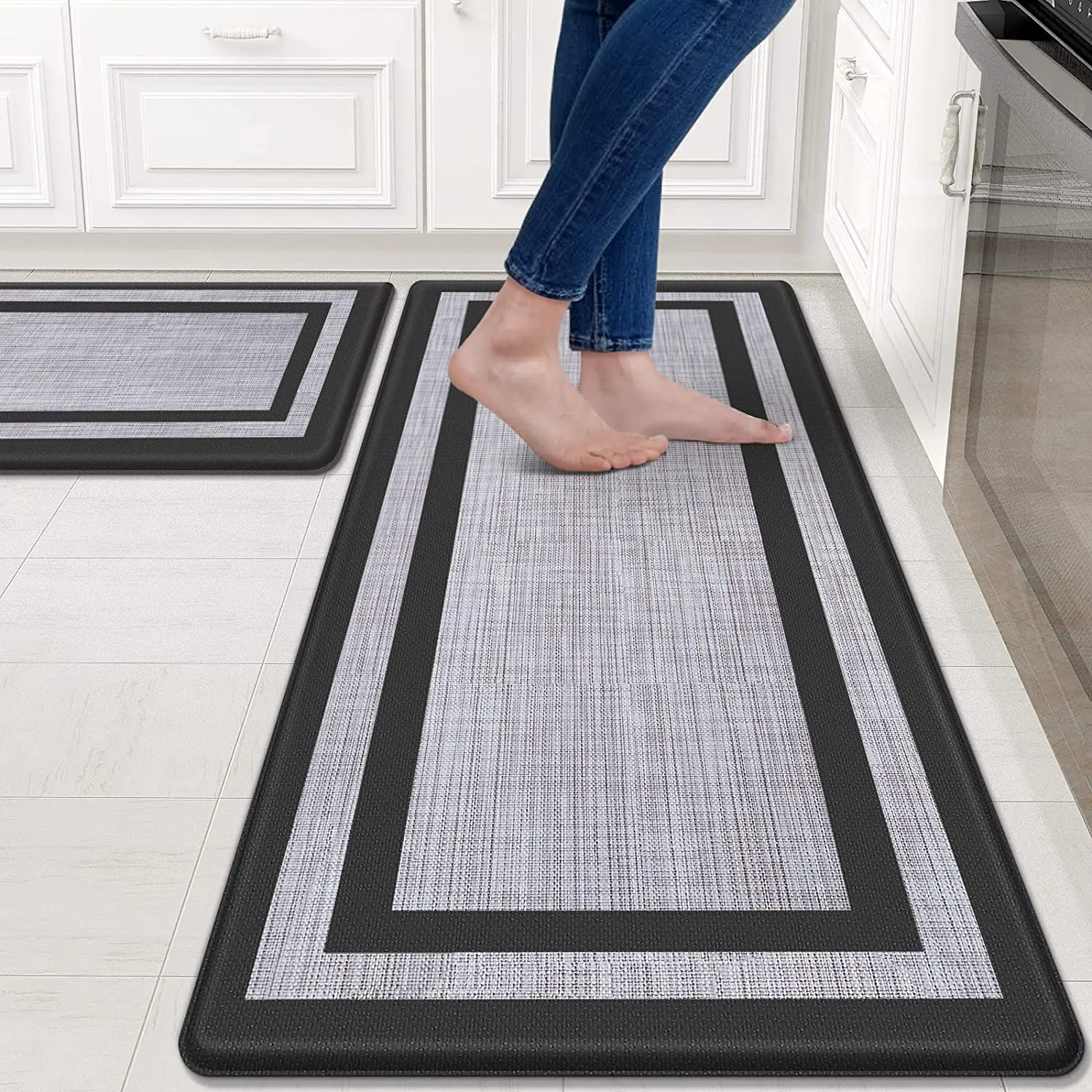 Anti-fatigue mats kitchen rugs non-slip waterproof kitchen mats and rugs