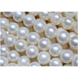 Collier de perles rondes d'eau douce naturelles de 8 à 9 mm légèrement imparfaites, chaîne de clavicule, accessoire, cadeau de fête des mères pour femmes - Product Image 5