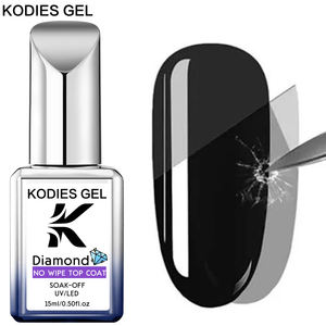 KODIES GEL Top Coat Diamant Sans Résidu <span class=keywords><strong>Vernis</strong></span> à Ongles Gel UV 15ML Écologique Végan Non Toxique Vente en Gros Marque Blanche pour Salon de Manucure - Product Image 1