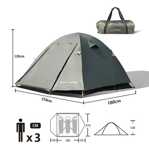 <span class=keywords><strong>Tente</strong></span> de camping pop-up hexagonale/diamantée à trois saisons, imperméable, protection UV double couche en nylon 40D, offre spéciale - Product Image 2