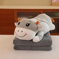 Jouets en peluche adorable chat requin, jouets en peluche confortables, coussin et couverture en peluche tout-en-un, jouet en peluche