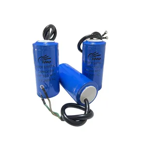 Condensadores de arranque electrolítico cd60 personalizados, motor de arranque de condensador monofásico 250uf 250vac 50/60Hz