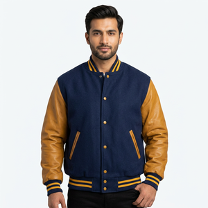 Chaqueta Varsity de Moda 2026 con Cuello Alto, Diseño Personalizado Transpirable Estilo Letterman Hulk Grip para Invierno y Estilo Urbano - Product Image 1