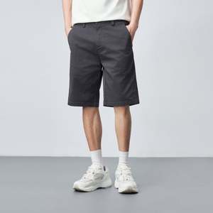 Factory Customized Men's Stretch Chino <b>Shorts</b> Summer Super Soft Woven Cotton Twill Mid Weight <b>Slim</b> <b>Fit</b> Casual Solid <b>Cargo</b> - Product Image 5