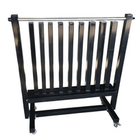 Support à haltères mobile avec roulettes, tour de rangement vertical en acier robuste pour haltères et disques de poids, idéal pour la salle de sport à domicile