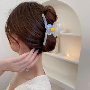 กิ๊บติดผมอะซิเตทลายดอกไม้ ทำมือ สไตล์ญี่ปุ่น<span class=keywords><strong>เกาหลี</strong></span> สวยหรู ใช้ได้ทุกวัน สำหรับงานปาร์ตี้ ติดผมทรงบัน - Product Image 3