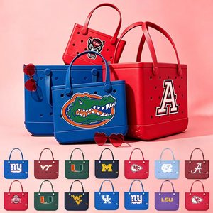 Sac en croco avec trous, imperméable, EVA personnalisé, été, pour femmes, sac à main, sac fourre-tout XL, sac de plage en silicone, vente en gros - Product Image 5
