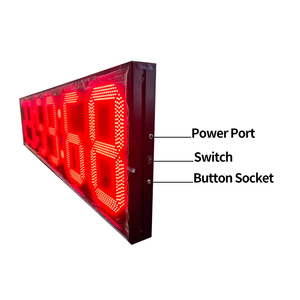 Tableau d'affichage LED mural multisports 12 pouces, affichage simple face pour basketball et football en salle, télécommande sans fil, alimentation par prise secteur - Product Image 4