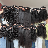 Extensiones de Cabello Humano SDD 12A, Cabello Lacio Y Rizado, 100% Cabello Humano Natural, Extensiones de Cabello Humano de 8-30 Pulgadas
