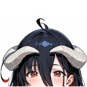 Autocollant de voiture Albedo Peeking, autocollant imperméable sur le thème de l'anime <span class=keywords><strong>Overlord</strong></span>, <span class=keywords><strong>personnage</strong></span> de fille démon mignonne pour la décoration de voiture, camion, SUV, fenêtre, pare-chocs - Product Image 6