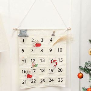 Calendrier de l'Avent en tissu suspendu avec logo imprimé, vide, pour Noël – Offre Spéciale - Product Image 2