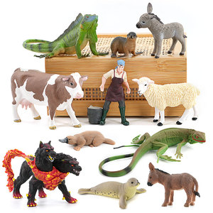 Modelli di animali selvatici in PVC per l'export: Giocattoli e ornamenti per l'allevamento di leoni, elefanti, struzzi, mucche, pecore, cavalli, asini e ornitoriotti - Product Image 1