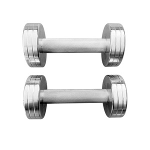 Nhà Máy Giá 50kg Chrome quả tạ phòng tập thể dục sức mạnh đào tạo tập thể dục bạc vòng quả tạ - Product Image 4