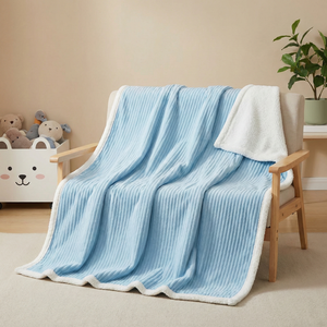 Couverture d'hôtel standard écologique |   Flanelle côtelée collée Shu Velveteen |   Fournisseur certifié Oeko-Tex |   Commande en gros personnalisée OEM - Product Image 1