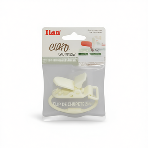 Clip per ciuccio Ilan 2 mm colore crema 3 pezzi per accessorio per l'alimentazione del bambino - Product Image 2