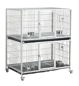 D192-series Pet köpek hayvan kafesi kulübesi örgü Metal çelik katlanır üreticileri toptan