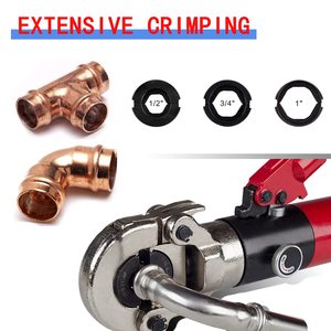 Alat Crimping Pipa Tembaga Hidrolik untuk Perawatan dan Perbaikan Pipa, JAW CRIMPING YANG DAPAT DIGANTI 1/<span class=keywords><strong>2</strong></span>", <span class=keywords><strong>3</strong></span>/4", 1\" - Product Image 3