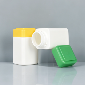 Botellas de Plástico para Almacenamiento de Medicamentos, Organizadores de Pastillas con Tapa de Rosca y Tapas Coloridas para Armarios del Hogar - Product Image 2