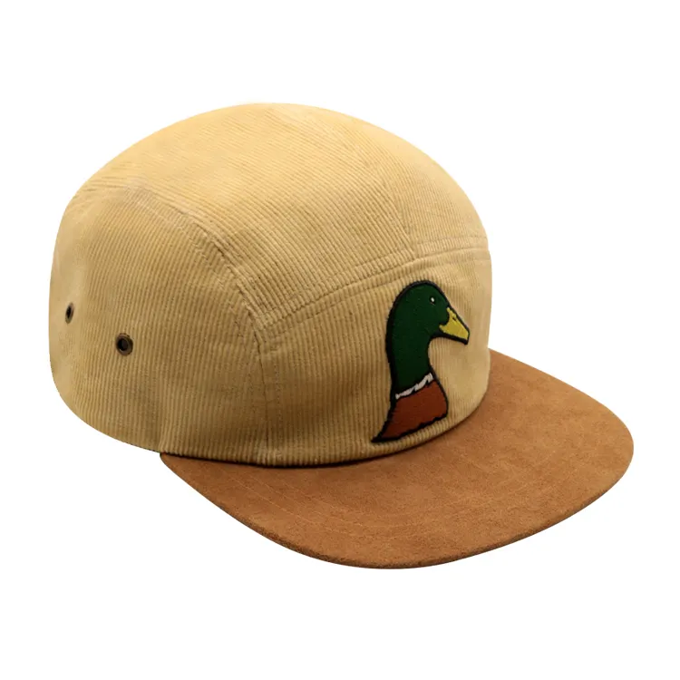 Wholesale Custom Adult Unstructured Embroidery Logo Blank Cap Gorras Corduroy Snapback Hat