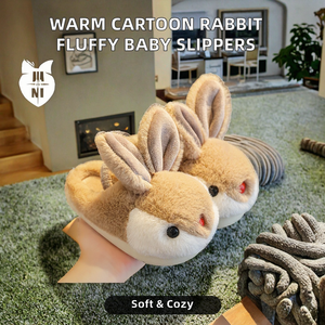 Zapatos de Bebé MY MY77 para Invierno, con Forro de Felpa Suave con Diseño de Conejo de Dibujos Animados, Antideslizantes, Antiolor, Suela de PVC, Entresuela de EVA - Product Image 2
