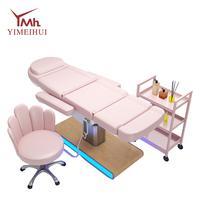 Fauteuil d'examen gynécologique médical à 3 moteurs réglables, table d'opération et de massage, lit de massage esthétique