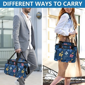 Hot Sale Custom Hibiscus Hawaiian Print Large Capacity <b>Waterproof</b> Nylon Fabric Insulated Cooler Bags Thermal Lunch <b>Box</b> for Adult - Product Image 5