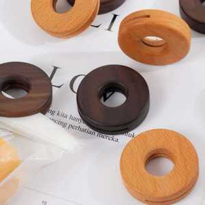 Clips de fermeture en bois massif 5,5*1,5 cm pour sacs alimentaires, boucles d'emballage anti-humidité pour la cuisine, pour une conservation optimale - Product Image 1