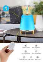 Diffuseur de grain de bois blanc, purificateur d'air, humidificateur, sons apaisants, machine à bruit blanc pour bébé