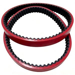 Courroie de distribution pour machine d'emballage T10-660 en caoutchouc rouge 20 mm ou largeur personnalisée, vulcanisation intégrée OEM - Product Image 3