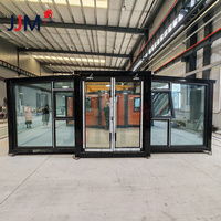 Maisons préfabriquées JJM de 20 pieds, 30 pieds, 40 pieds, conteneurs portables extensibles, panneaux sandwich en acier, 2 chambres, hôtel moderne, bureau, résidentiel