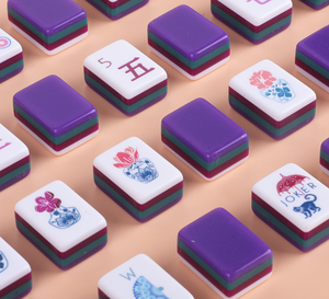Set di Mahjong di Lusso in Acrilico con Design in Cristallo Viola - Marca AMJ Modello MS457458 Regalo per Sala degli <span class=keywords><strong>Scacchi</strong></span> - Product Image 3
